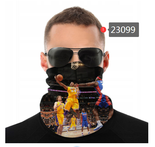NBA 2021 Los Angeles Lakers #24 kobe bryant 23099 Dust mask with filter->nba dust mask->Sports Accessory